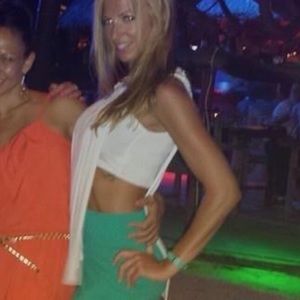 Bailey44 top with sexy slit on one side